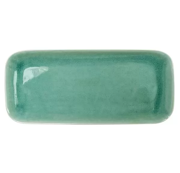 Блюдо прямоугольное 33×14,5 см, h 2 см, цвет jade, Tourron