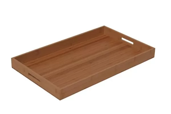 Поднос с 2 ручками  53×32 см h 4,5 см, бамбук