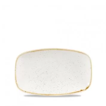 Блюдо прямоугольное 20х12,1см, без борта, Stonecast, цвет Barley White