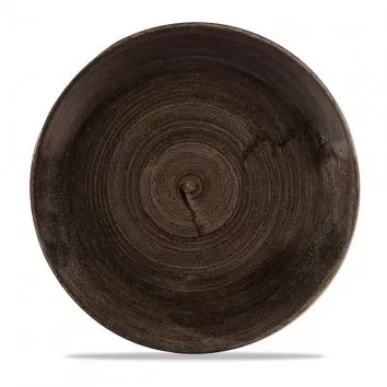 Тарелка мелкая d28,8см, без борта, Stonecast Patina, цвет Iron Black