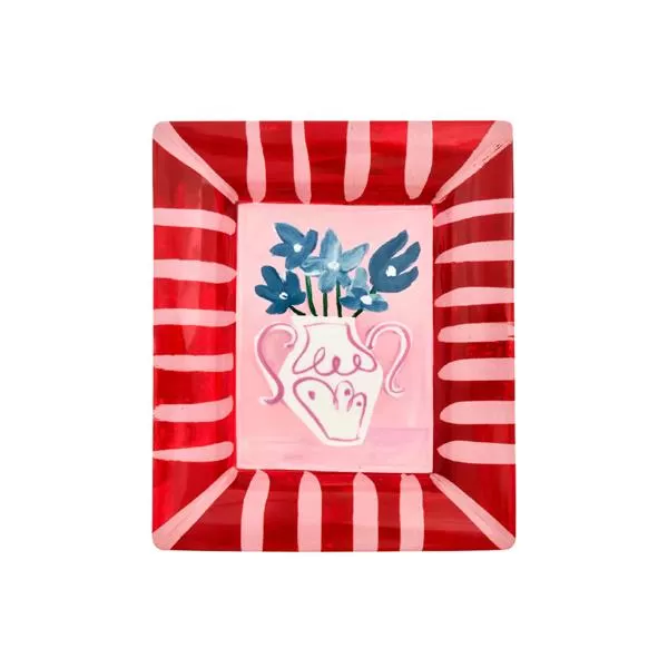Блюдо прямоугольное Fiori azzurri, 20,5×17 см, Con Amore