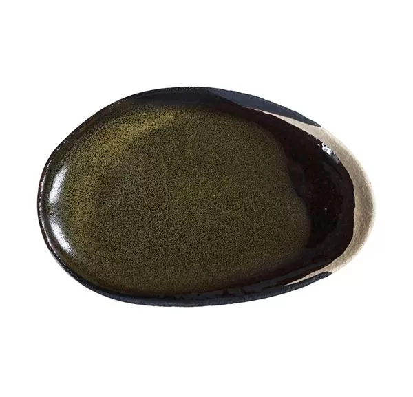 Блюдо овальное 24×16 см, h 1,5 см, цвет seidou, Wabi