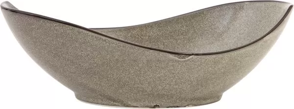 Салатник овальный с разноуровневыми бортами 945 мл, 31,5×16 см, Ston grey, World of Colours