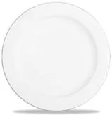 Тарелка плоская с римом, 20см White