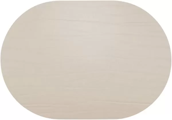 Салфетка подстановочная (плейсмат) овальная 34×42 см, перераб. кожа, декор beige, Dumbo