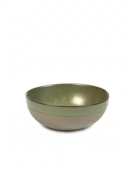 Салатник D13см, H5см, цвет GREY/CAMOGREEN