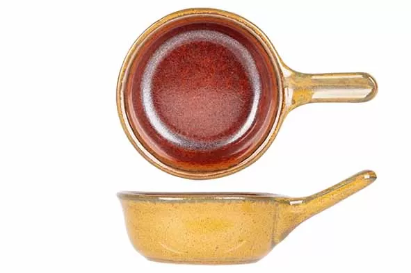 Соусник с ручкой 10,5×6,5 см h 3,7 см, Elements Mustard