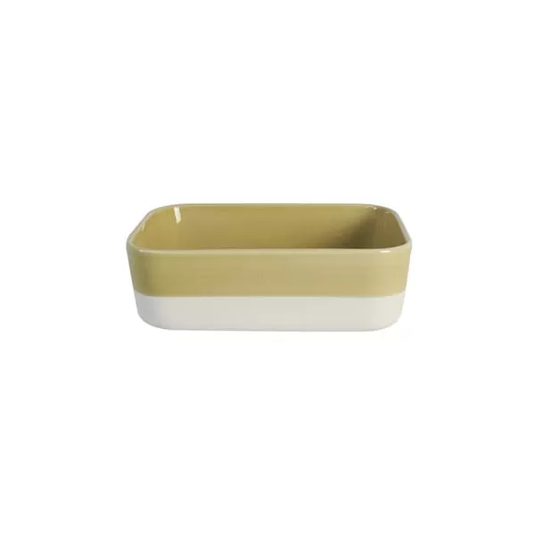 Салатник прямоугольный 25×15,5 см, h 6,5 см, цвет vert argile, Cantine