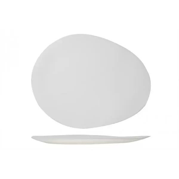 Тарелка овальная 31×24,8 см h 2 см, цвет белый, PALISSANDRO