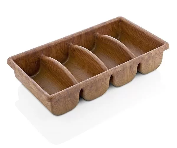4 COMPARTMENT GASTRO CUTLERY TRAY