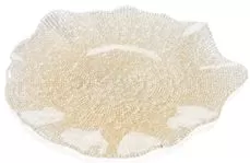 Тарелка мелкая 37 см, декор GOLD GLITTER