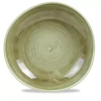 Тарелка мелкая «Волна» d28,6см, без борта, Stonecast Patina Burnished Green