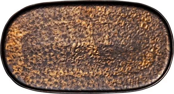 Блюдо овальное без рима 34×19 см, NIVO METALLIC, World of Colours