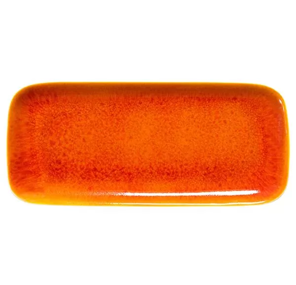 Блюдо прямоугольное 34×14,5 см, h 2 см, цвет orange, Tourron