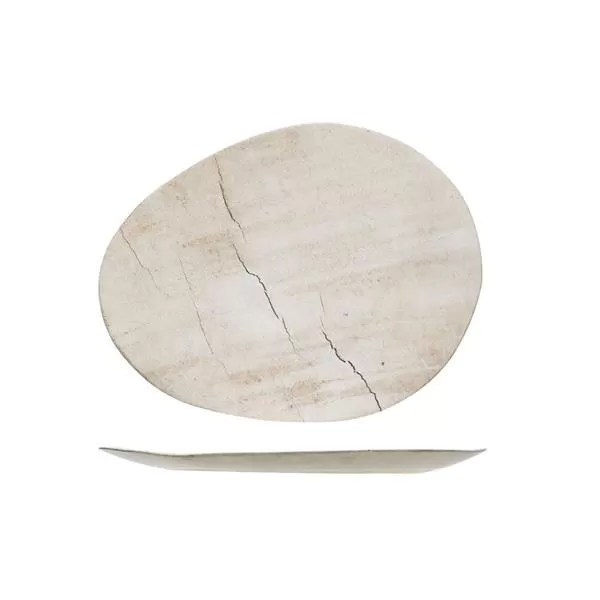 Тарелка овальная 31,8×25 см h 2 см, LITHOS