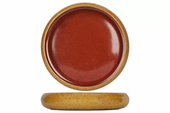 Тарелка с закругленным бортом d 21,7 см h 4,5 см, Elements Mustard