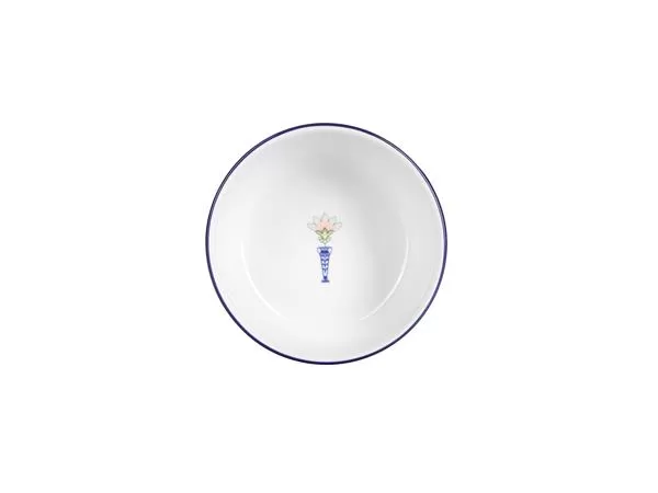 Салатник 11 см, кант синий, Vaso Piccolo DS19