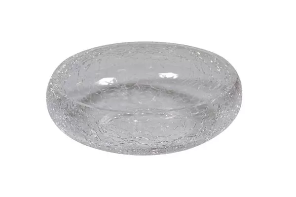Салатник прозрачный d 19,5 см h 6,7 см Crackled glass