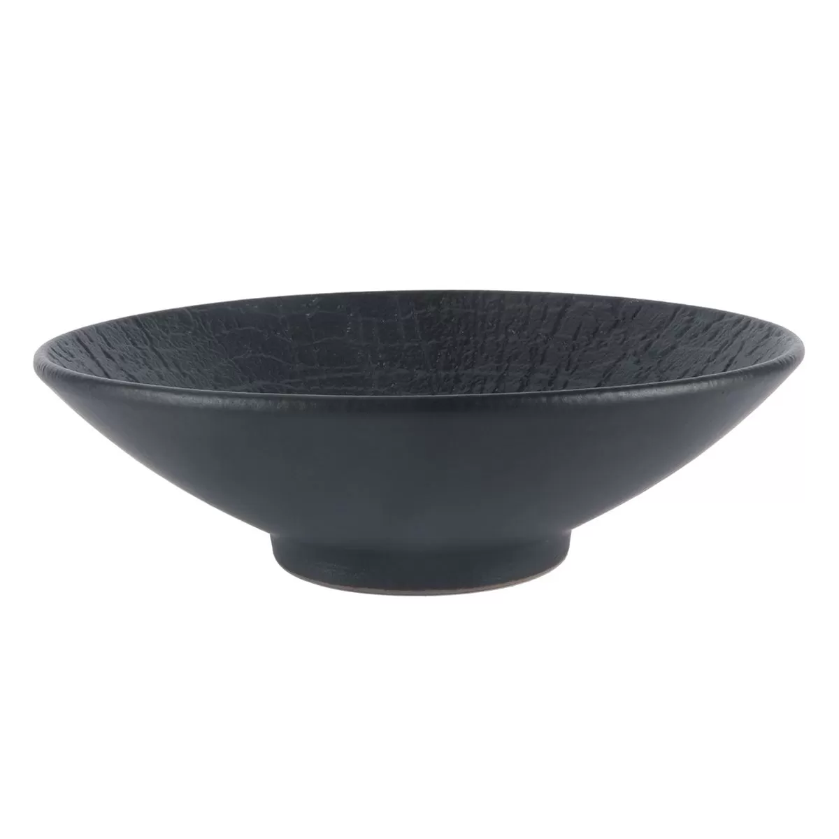 Блюдо для салата d=22.5 см, h=5.4 см, 600мл, серия "Black Raw Wood"  P.L. — ProffCuisine