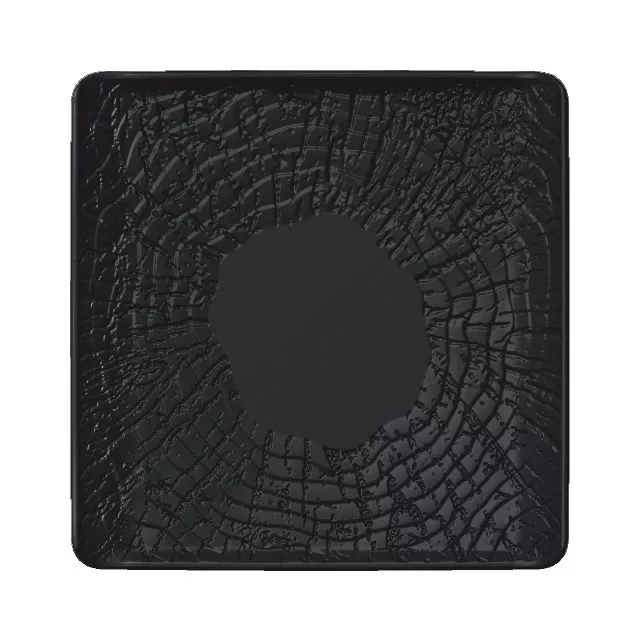 Блюдо квадратное 17,5*17,5 см, серия "Black Raw Wood"  P.L. — ProffCuisine