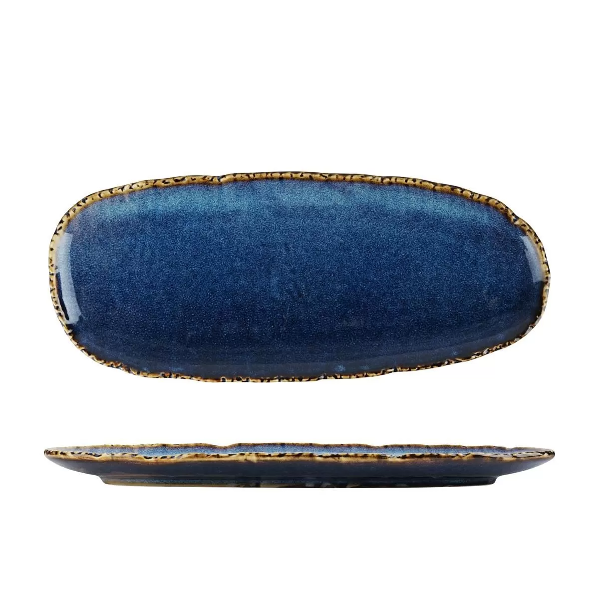 Блюдо овальное 35*15 см,фарфор,серия "Aqua Blue" P.L.