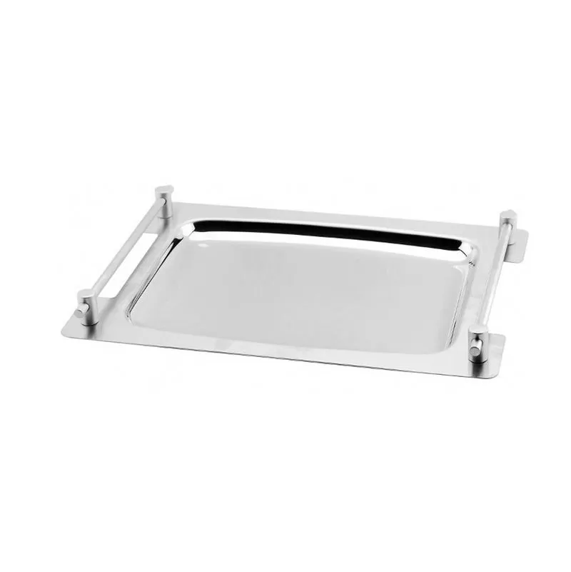 Блюдо с ручками 40*26 см, прямоугольное, нержавейка, P.L. — REG