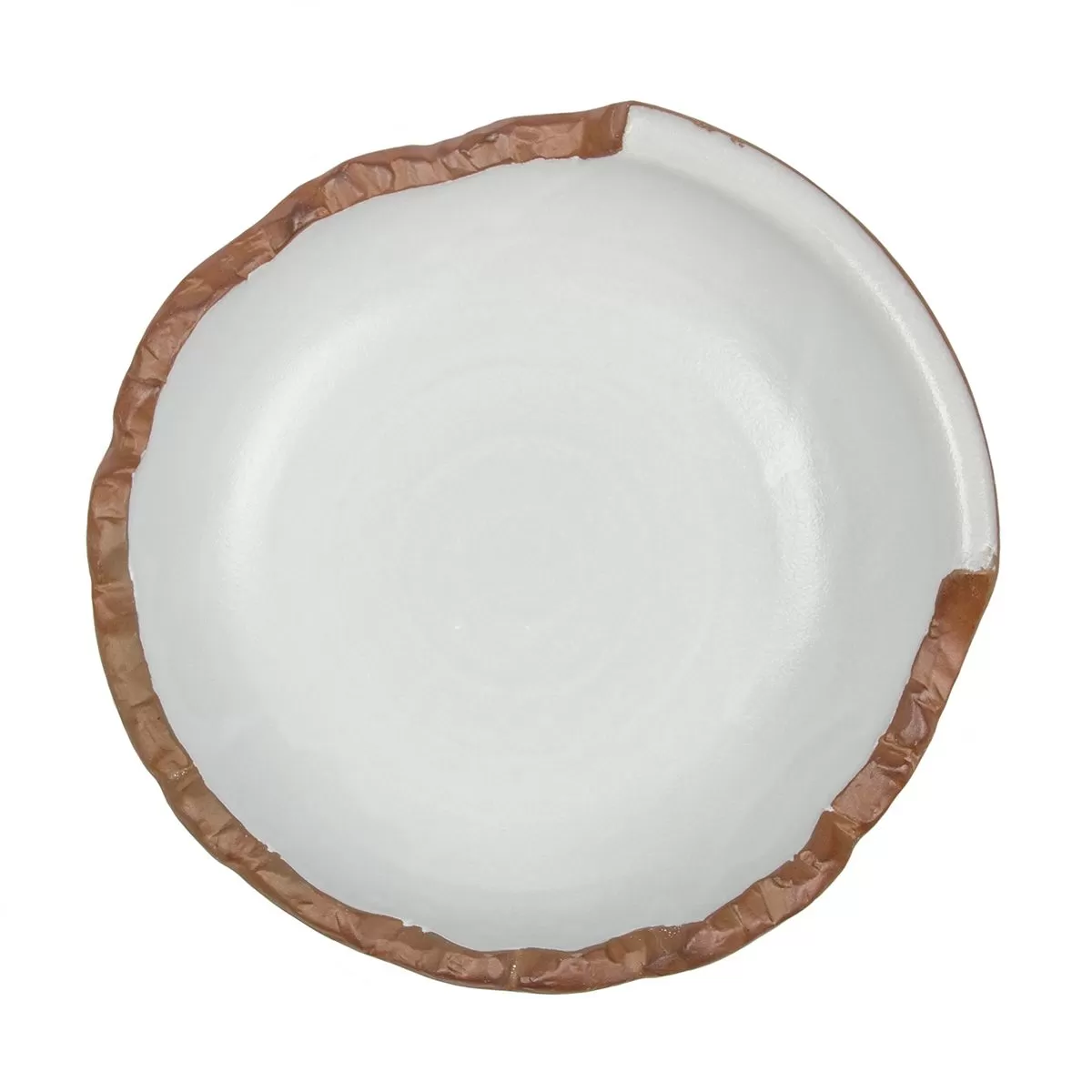 Блюдо/салатник 650 мл, d=23cм, h=6,5cм, серия "White Matt Taiga"  P.L.