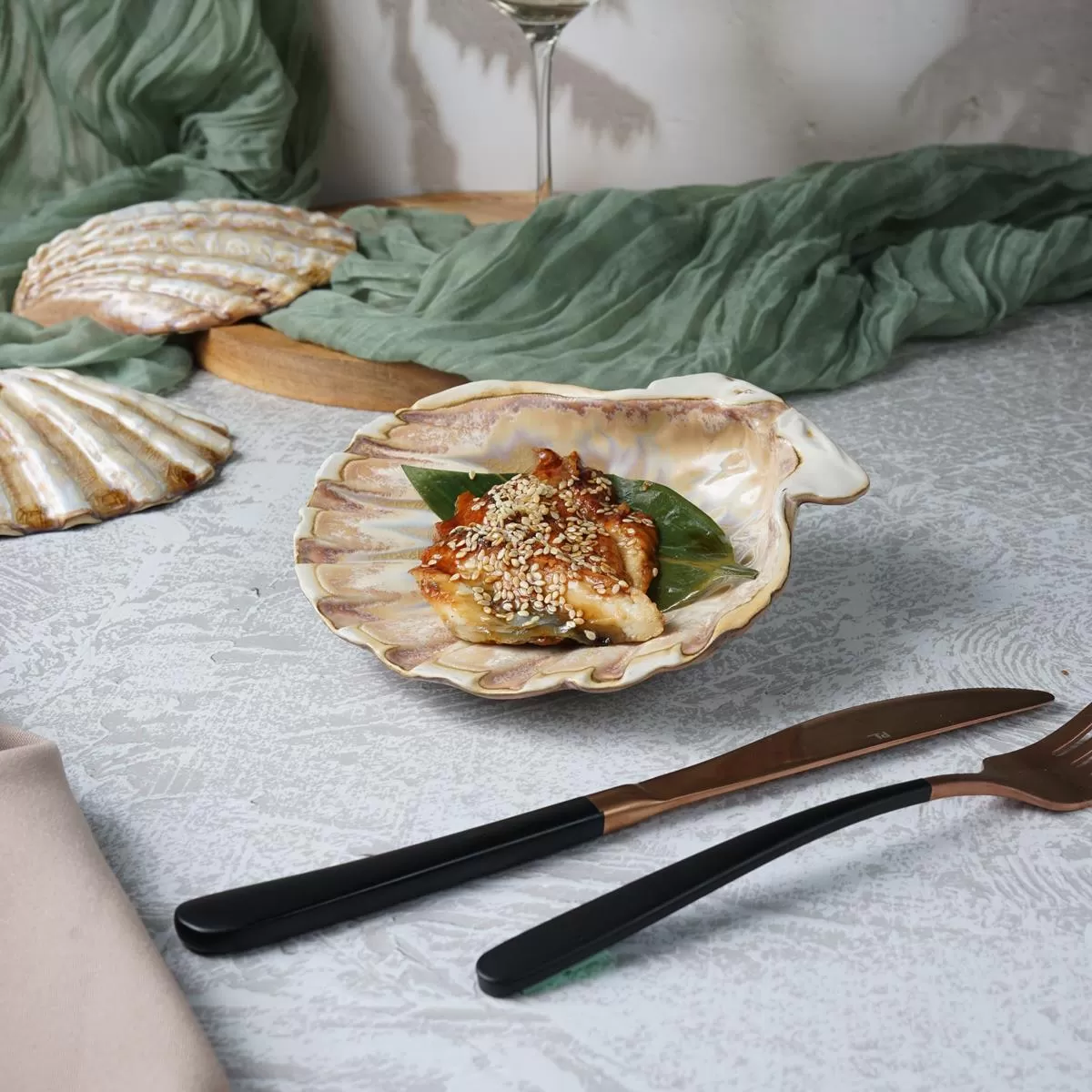 Блюдо 15,5*15,5 см, 125 мл, керамика "Frutti di Mare" P.L.