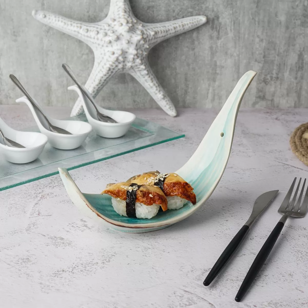 Блюдо 21*7,4 см,керамика "Frutti di Mare" P.L.