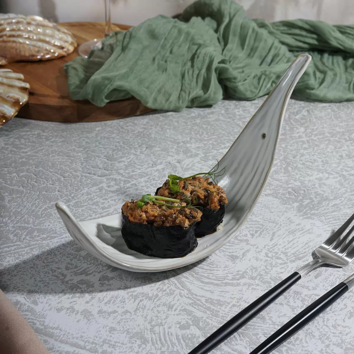 Блюдо 22*7,5 см,керамика "Frutti di Mare" P.L.