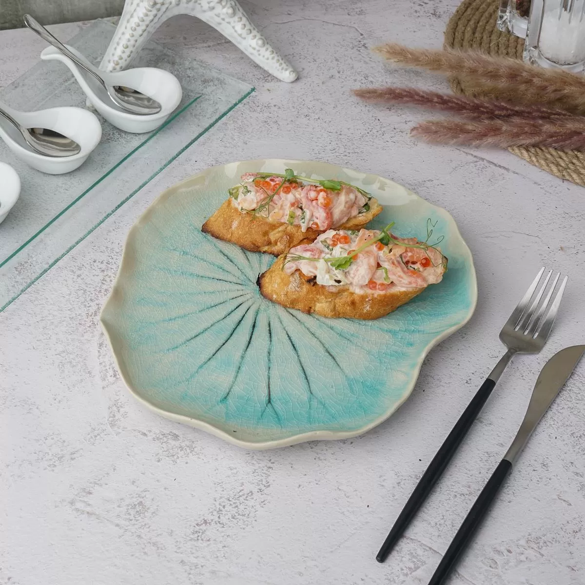 Блюдо 23,5*21,5 см,керамика "Frutti di Mare" P.L.
