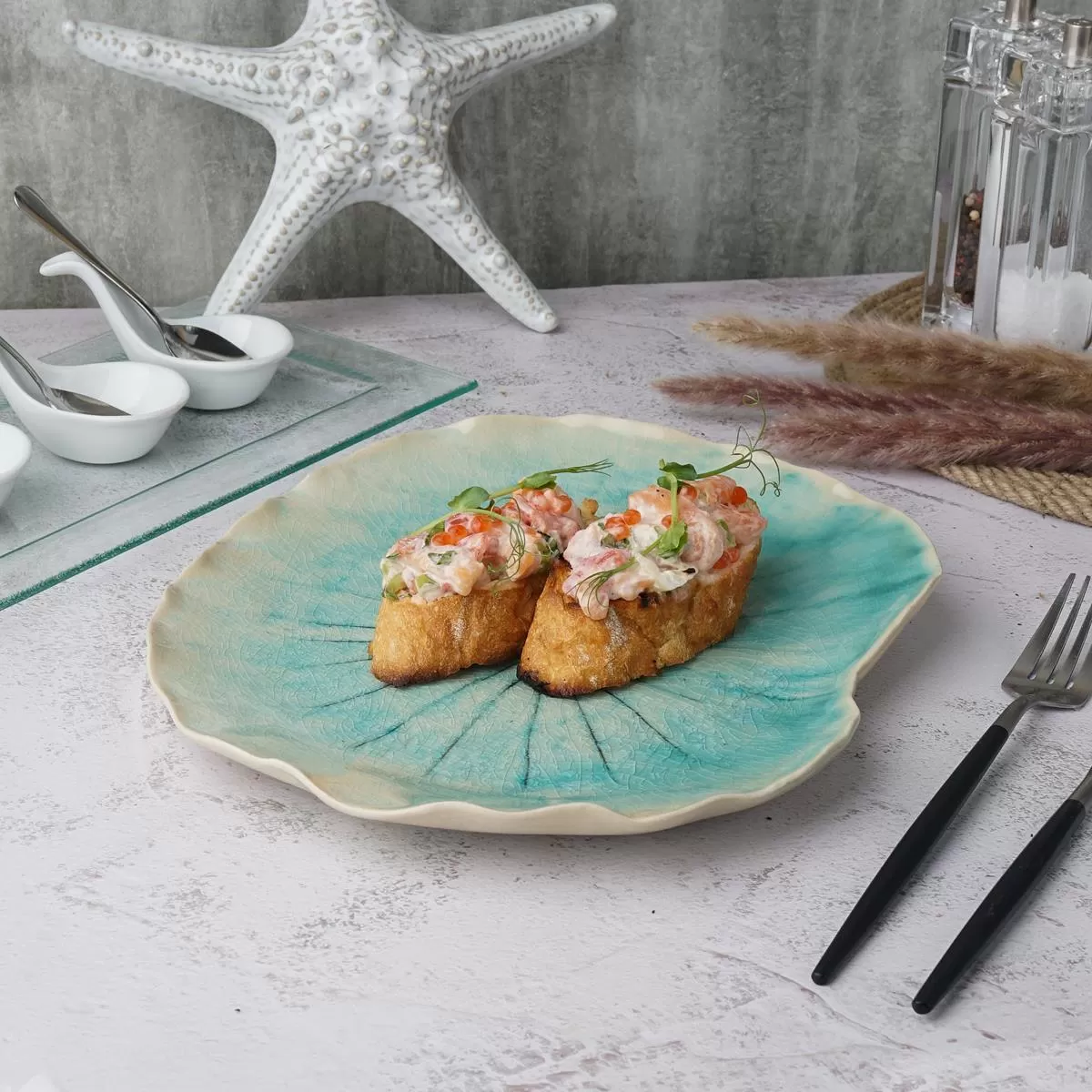 Блюдо 27,5*22,5 см,керамика "Frutti di Mare" P.L.