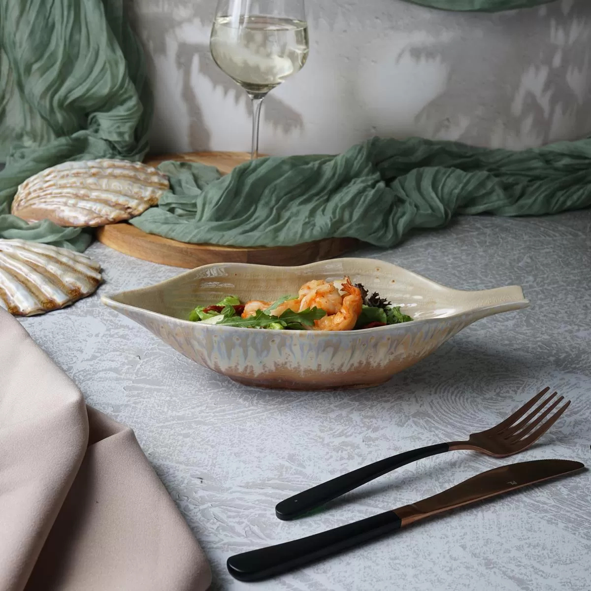 Блюдо 28,5*10,5 см, 350 мл, керамика "Frutti di Mare" P.L.