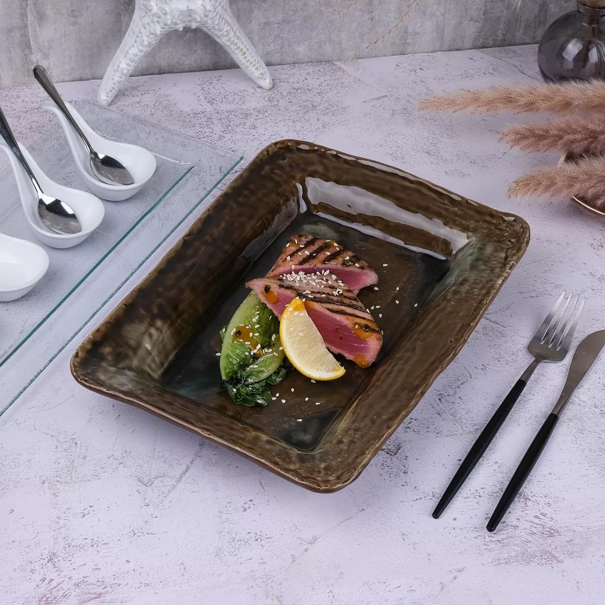 Блюдо 31*21,5 см,керамика "Frutti di Mare" P.L.