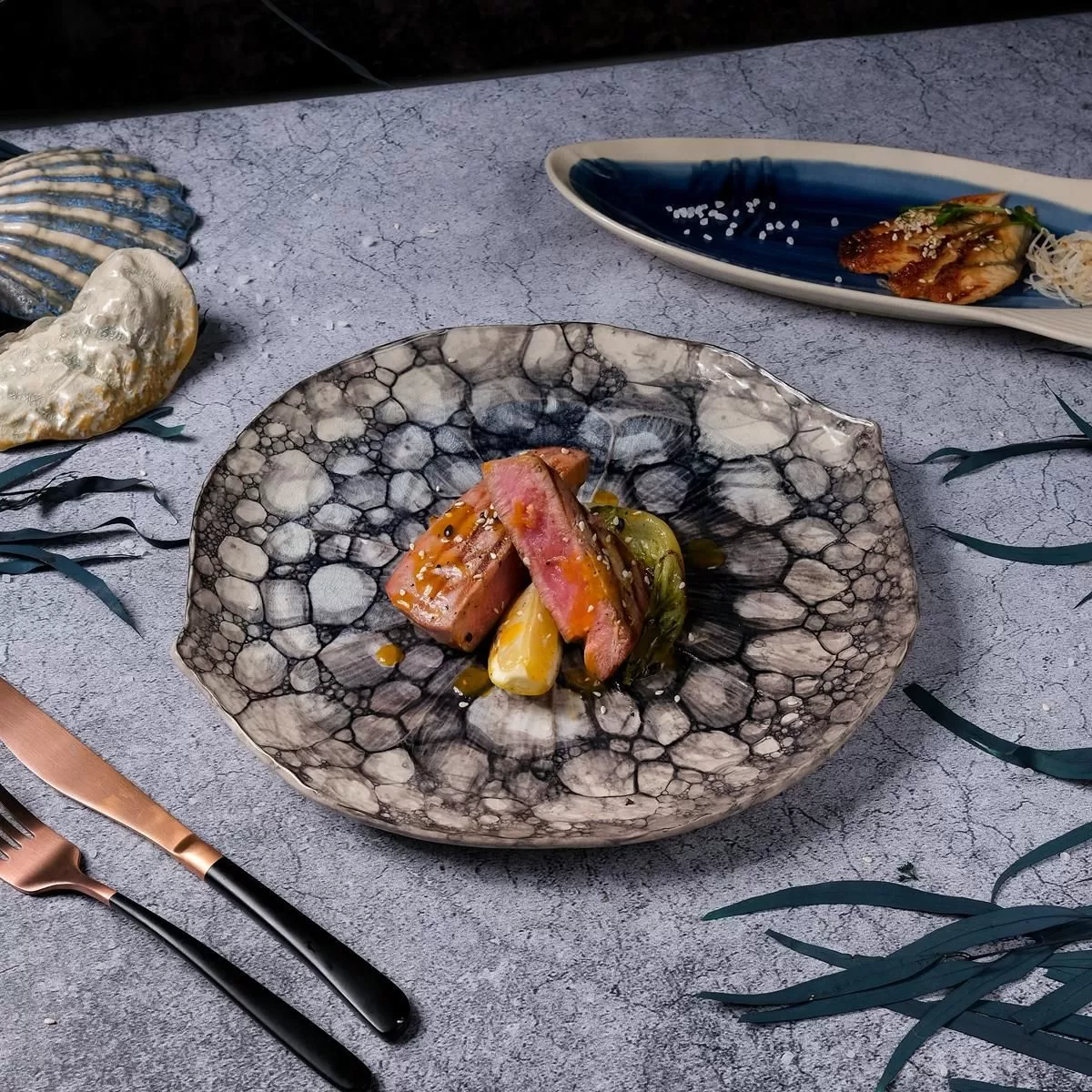 Блюдо 31,5*28,7 см,керамика "Frutti di Mare" P.L.