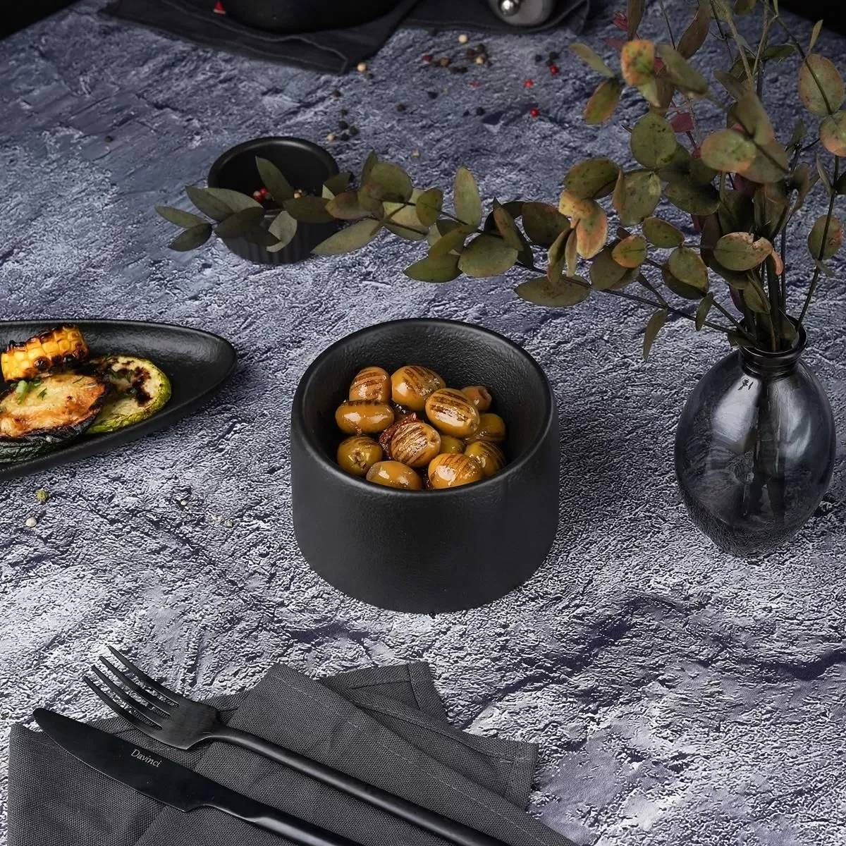 Блюдо Black Raw Stellar для подачи 11*7 см, P.L. Proff Cuisine