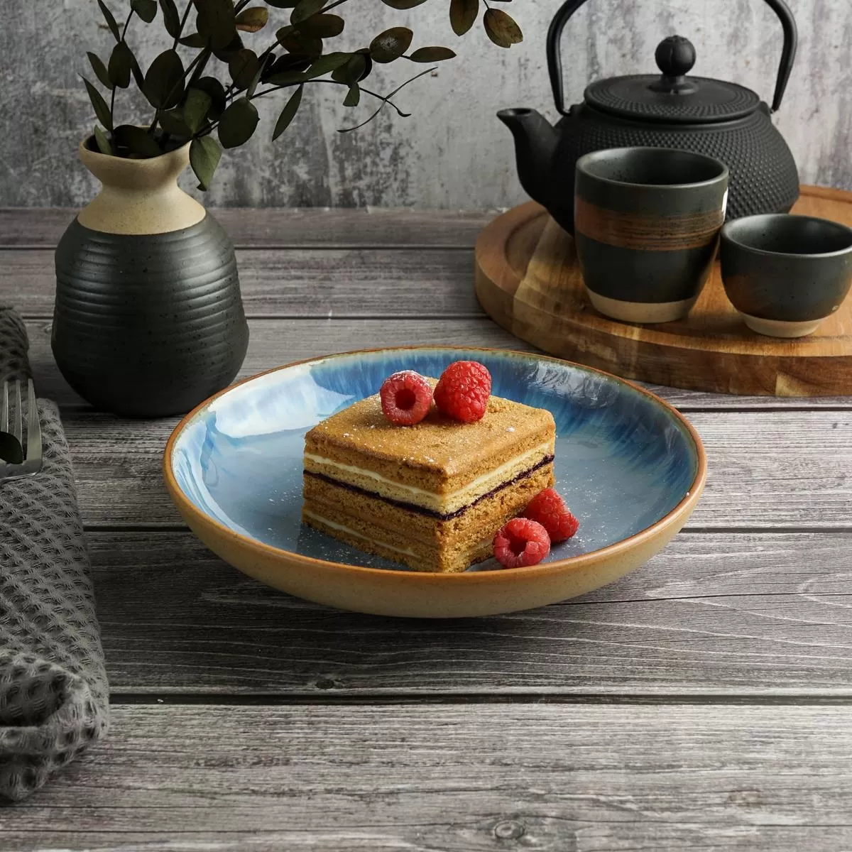 Блюдо для подачи 19.5*4 см, 600 мл "Blue Panasia" P.L. Proff Cuisine