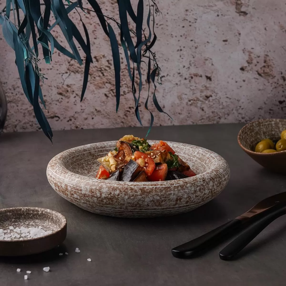 Блюдо для подачи 21*4,5 см, Brown Taiga Untouched, P.L. Proff Cuisine