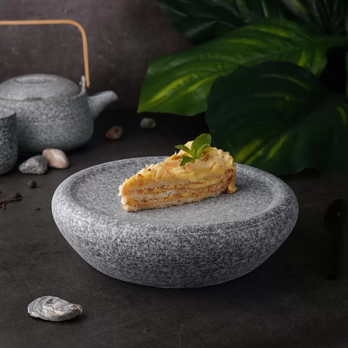 Блюдо для подачи d=23,5 см, h=6,5 см, Stone Untouched Taiga, P.L. Proff Cuisine