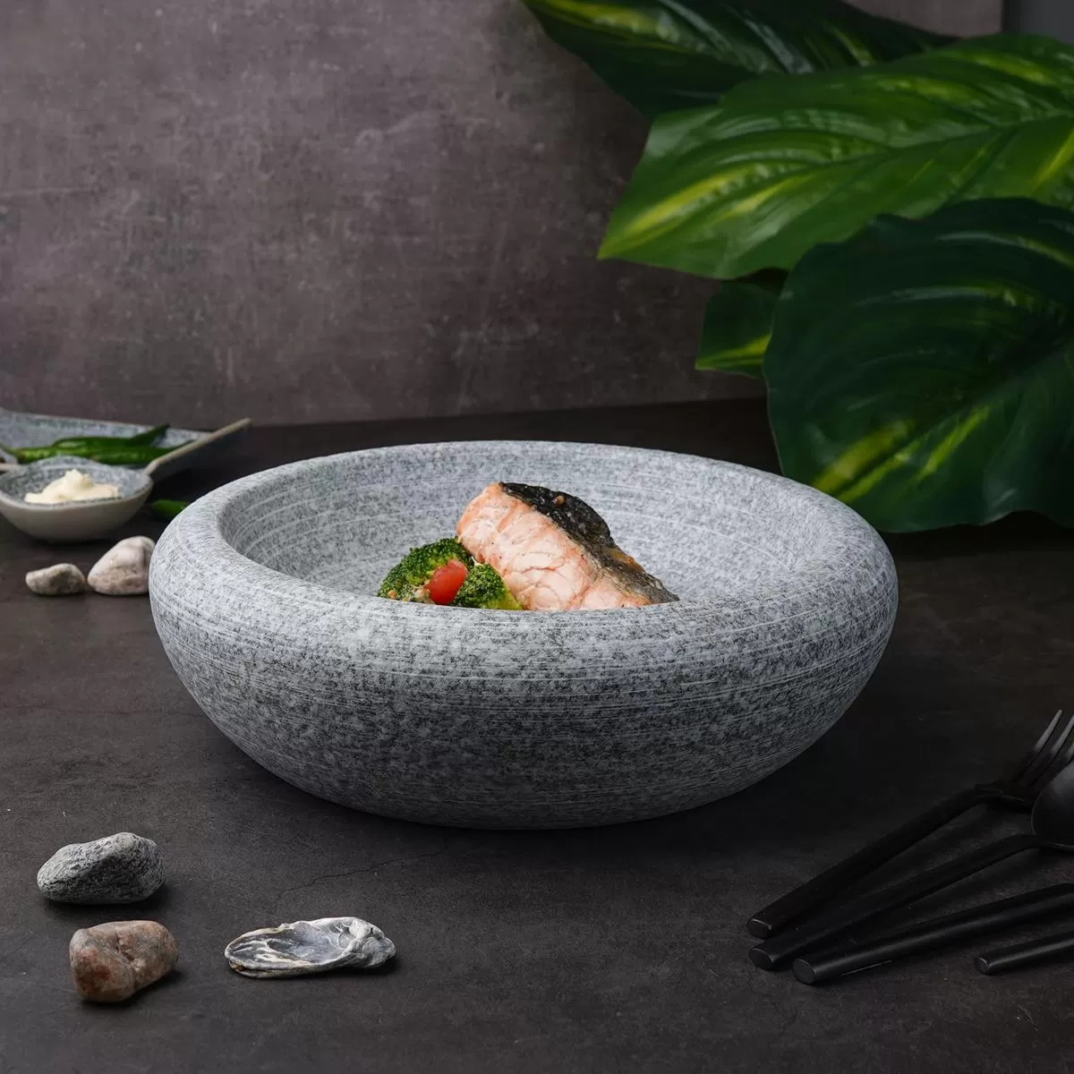 Блюдо для подачи d=27,5 см, h=8 см, Stone Untouched Taiga, P.L. Proff Cuisine