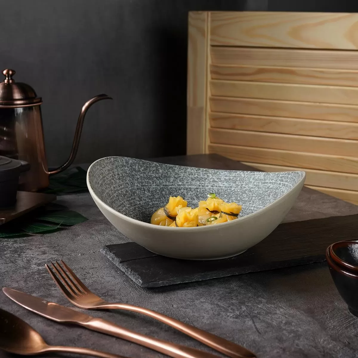 Блюдо для подачи с покрытием 24,5*21,5*8 см, Glossy Stone Untouched Taiga, P.L. Proff Cuisine
