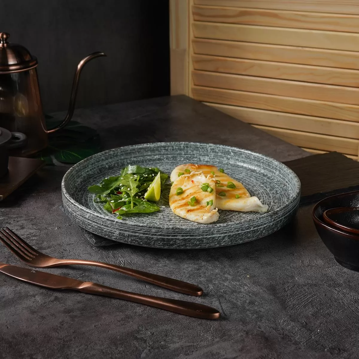 Блюдо для подачи с покрытием 26*3 см, Glossy Stone Untouched Taiga, P.L. Proff Cuisine
