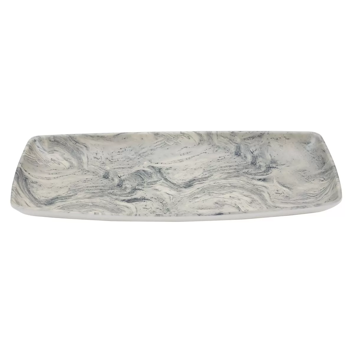Блюдо меламиновое 29*14*2.7см P.L. STREAMER GREY