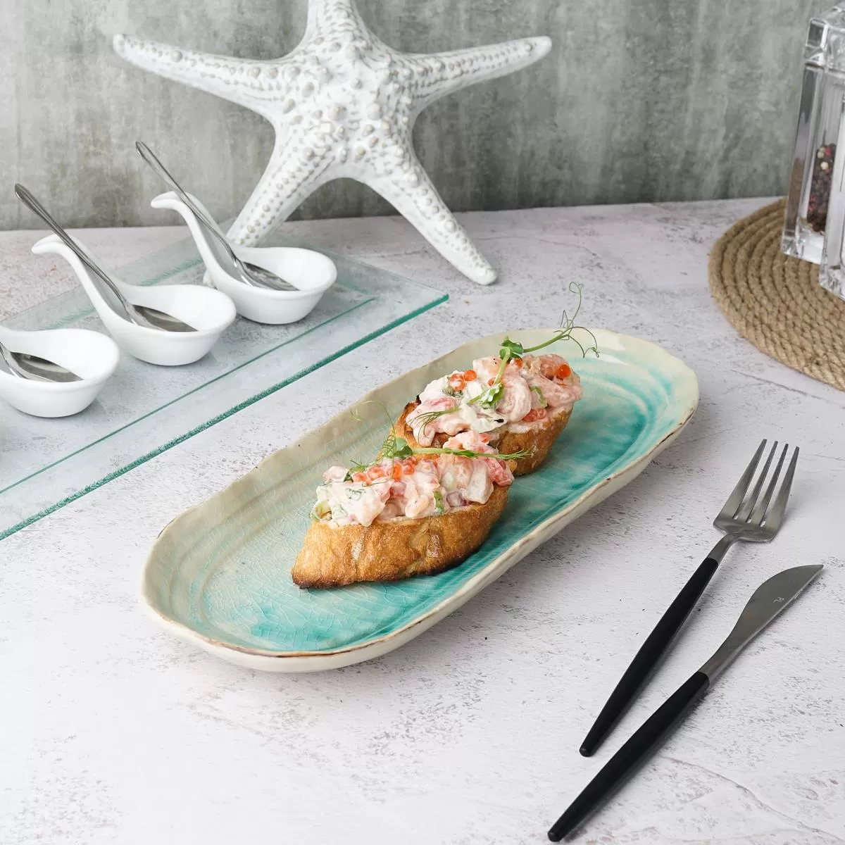 Блюдо овальное 32.5*12.5 см,керамика "Frutti di Mare" P.L.