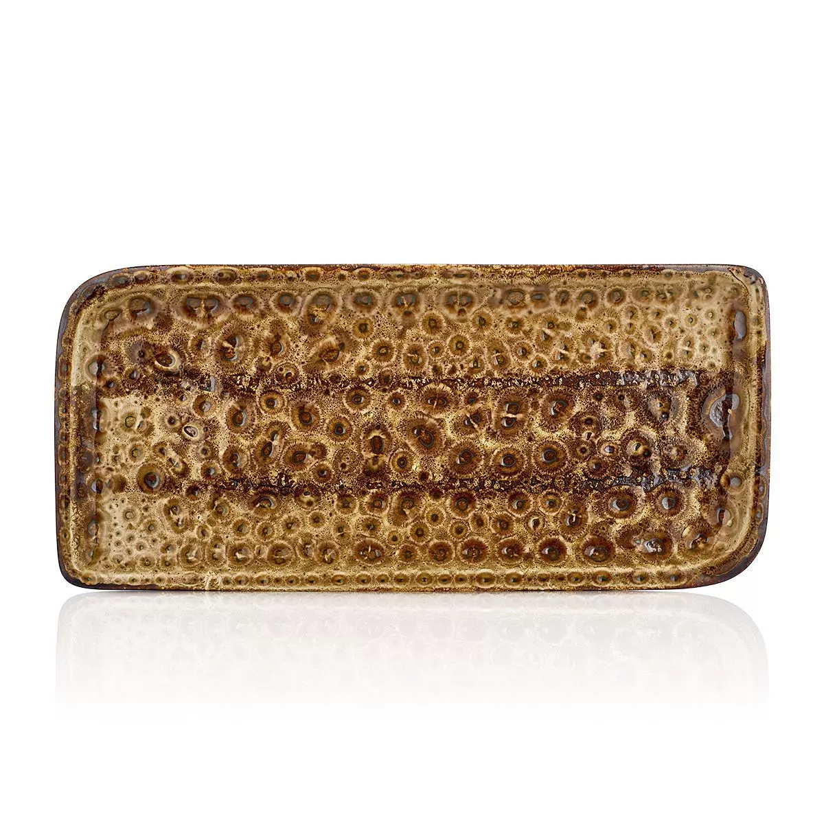 Блюдо прямоугольное 24*15 см,фарфор,серия "Cowry Yellow", By Bone