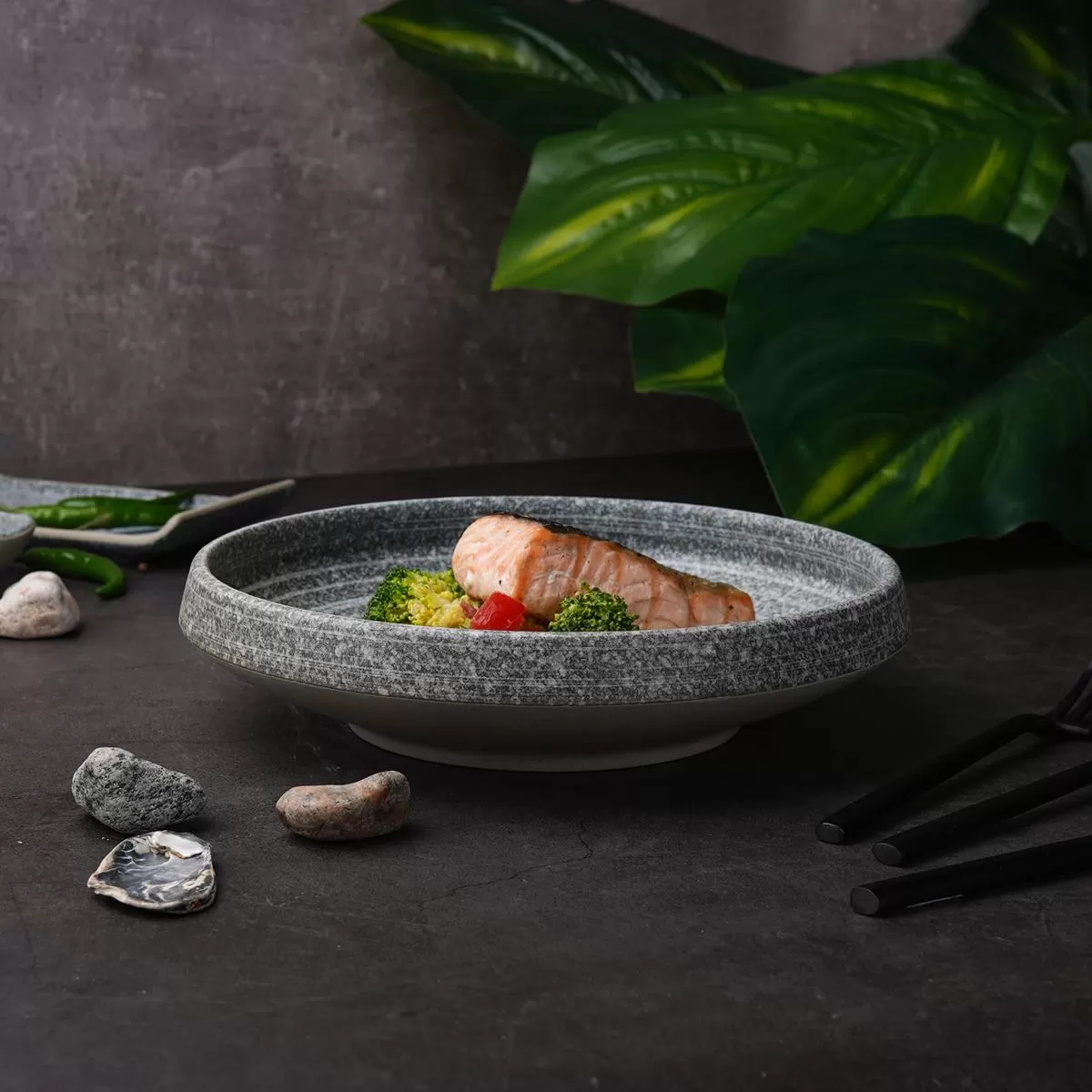 Блюдо/салатник 23*6,3 см, 1200 мл, Stone Untouched Taiga, P.L. Proff Cuisine