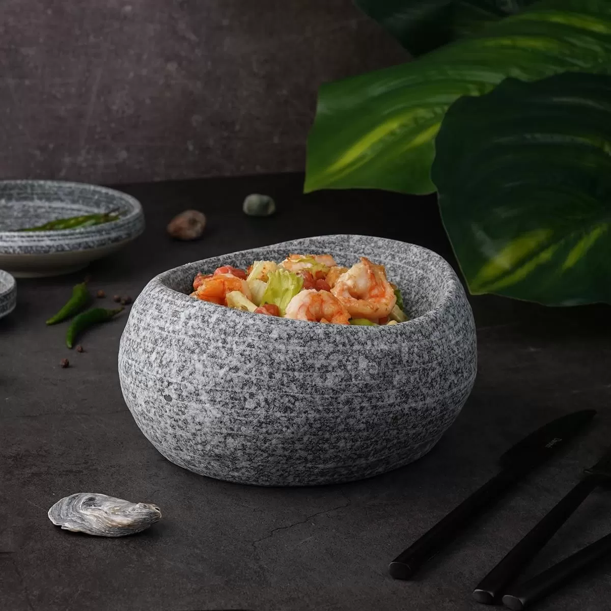 Блюдо/салатник для подачи 17,5*15,5*8,5 см,250мл, Stone Untouched Taiga, P.L. Proff Cuisine