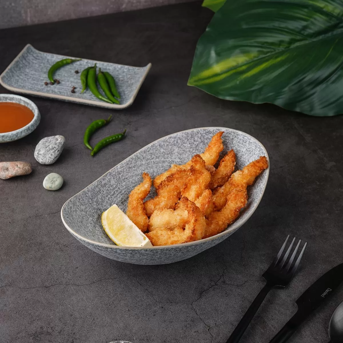 Блюдо/салатник для подачи 23*14,5*6,5 см, 410 мл, Stone Untouched Taiga, P.L. Proff Cuisine