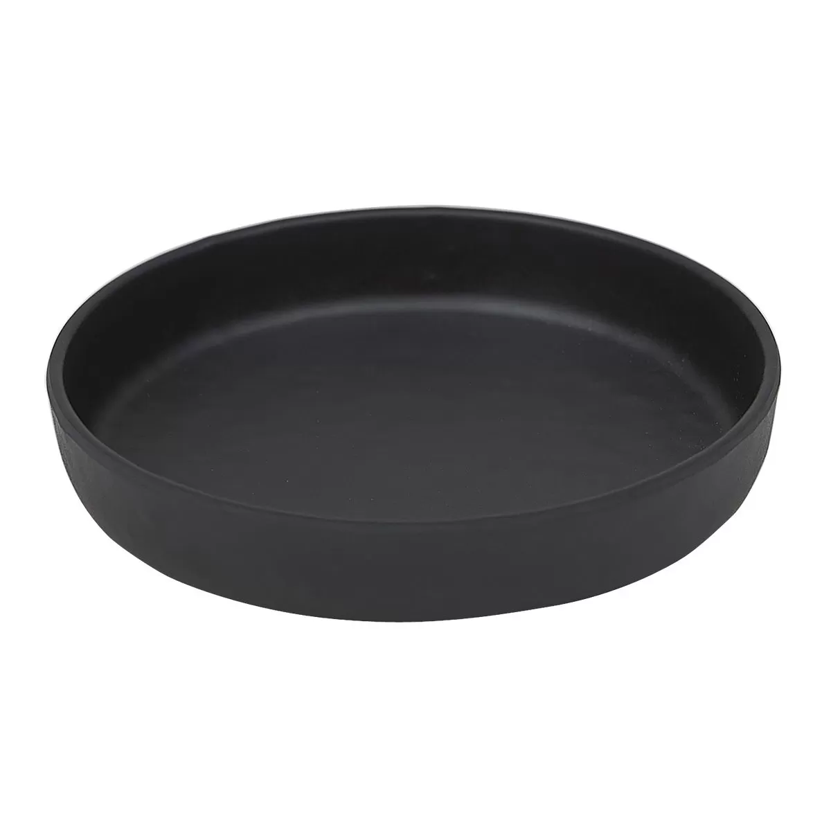 Блюдо,тарелка меламиновая 12*2,6см P.L. BLACK FINISH