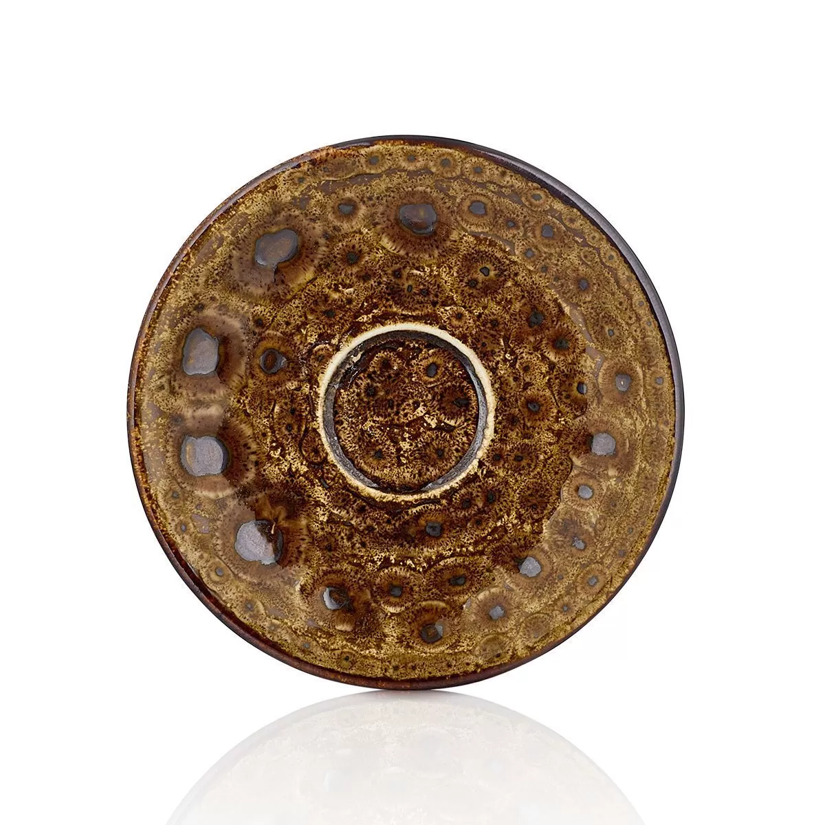 Блюдце d=15.5 cм,(для чашки 81229383)  фарфор,серия "Cowry Yellow", By Bone